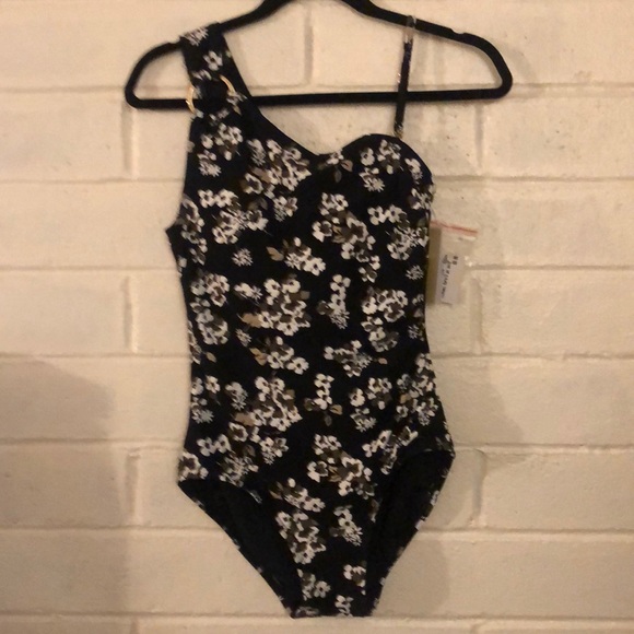 Michael kors black, white & grey swimsuit size 10 - Picture 1 of 5